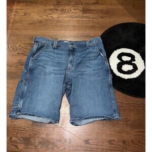 Lee Workwear Carpenter Denim Jorts Mens XL (38) Vintage Y2K 90s Rare
